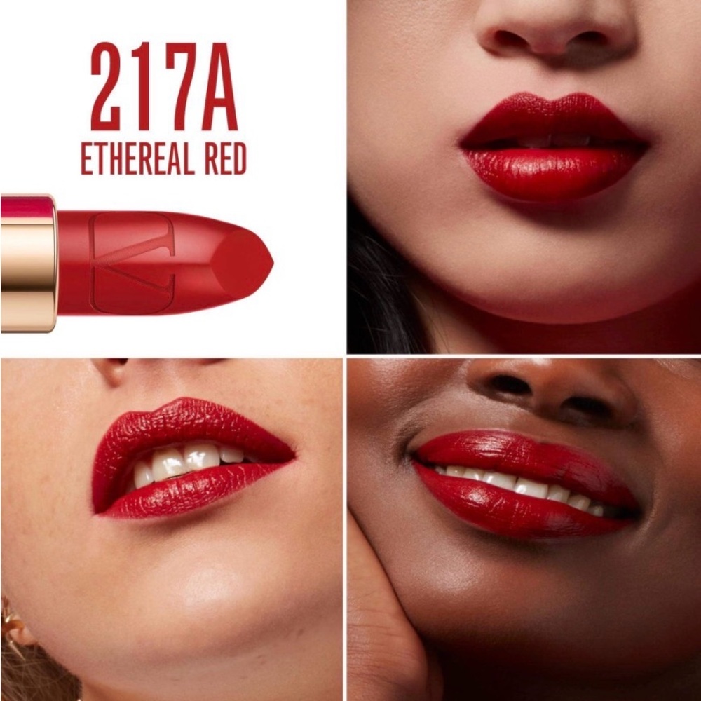 Valentino Minirosso satin lipstick- Ethereal Red 217A